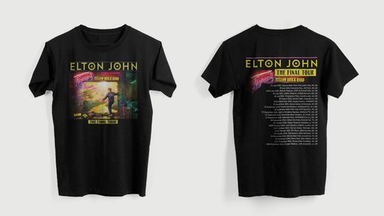 Elton John Farewell Tour Yellow Brick Road The Final Tour 2022 Shirt