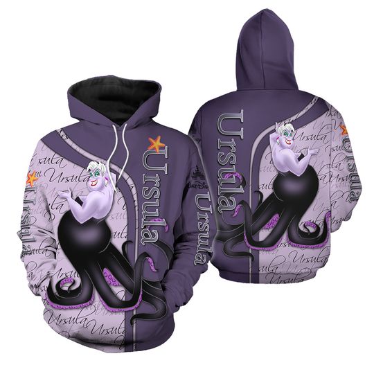 Ursula Disney 3D Printed Hoodie