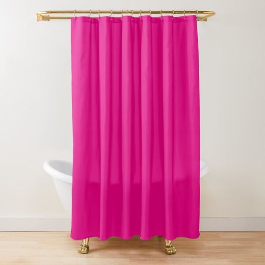 Hot Pink | Solid Color | Shower Curtain