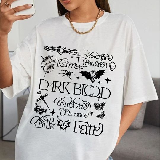 Dark Blood Album Tracklist Enhypen Shirt, Enhypen Kpop Shirt