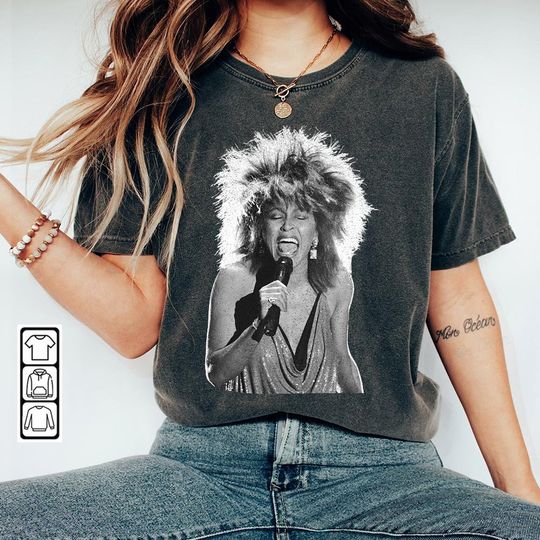 Tina Turner Music Shirt, Tina Turner Concert Tour Retro Vintage 70s Inspired Tee