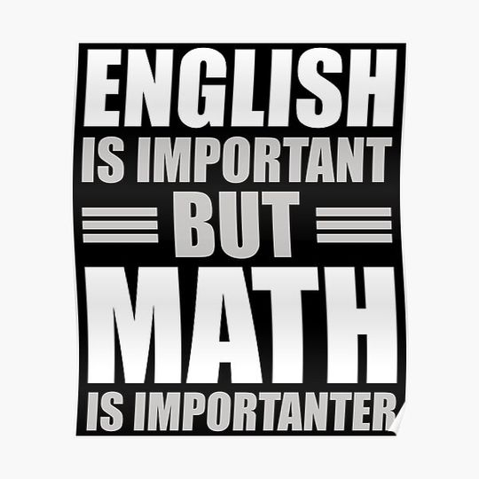 Discover Funny Math Saying Mathematics Joke Premium Matte Vertical Poster