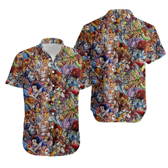 Discover Disney All Characters Collection Hawaiian Shirt