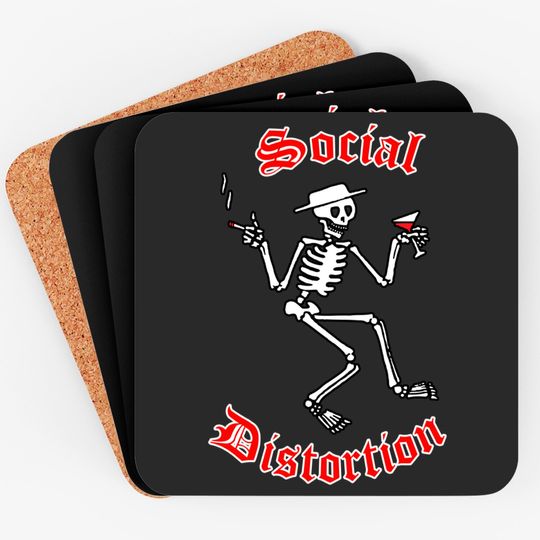 Discover Social Distortion Skelly Skeleton Coasters