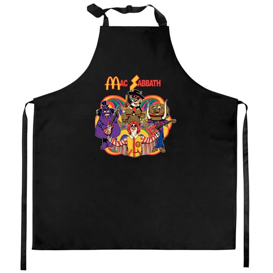 Discover Playing Mac Sabbath  Black Call Me Kitchen Aprons