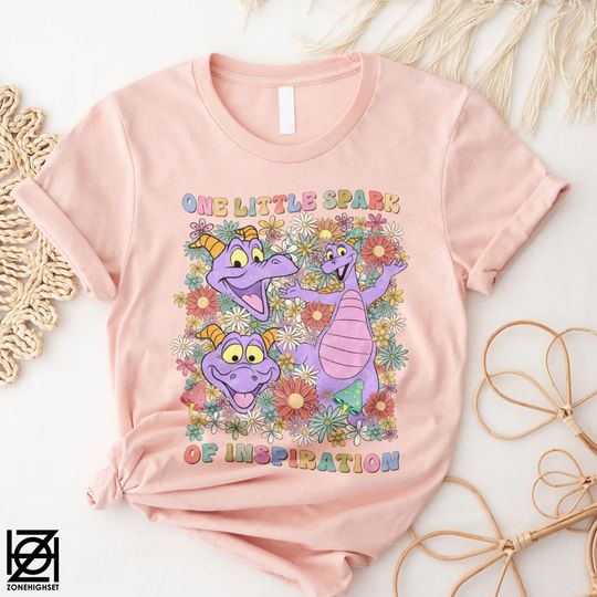 Disney Flower Figment Shirt, Disney Figment Shirt, Disney Shirt, Disney World Shirt