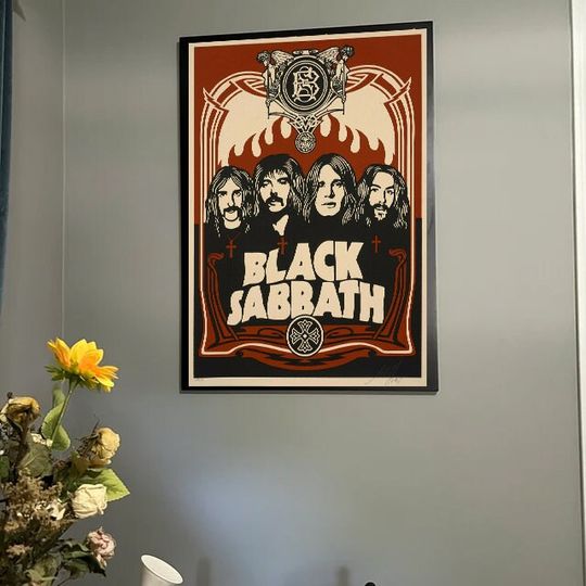 Black Sabbath Live In London 1970 Concert Poster