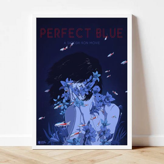 Discover Perfect Blue Premium Matte Vertical Poster