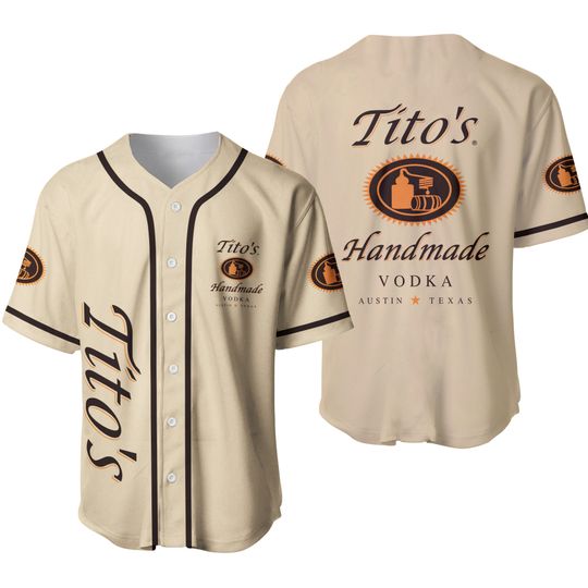 Tito Handmade Vodka Baseball Jersey, Holiday Gift, Lover Beer jersey, Tito Handmade Vodka Jersey