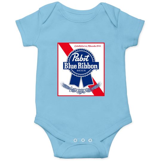 Pabst Blue Ribbon Beer Milwaukee Onesies B1933  Draft Retro Cool Top Onesies
