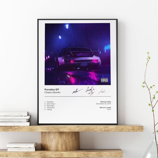 Chase Atlantic Poster, Paradise EP Album Cover Poster Print, Music Poster