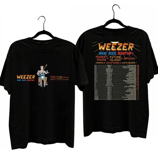 Weezer Indie Rock Roadtrip! Tour 2023 Shirt, Weezer Shirt, Music Lover Shirt