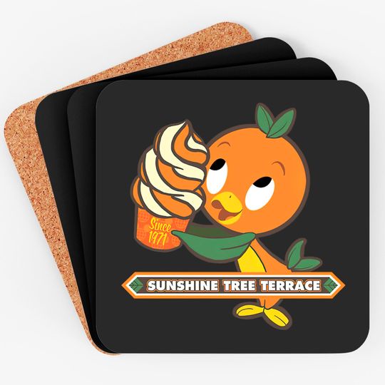 Disney Orange Bird Coasters, Orange Bird Citrus Swirl, Sunshine Tree Terrace, Disney 2022 Trip Coasters