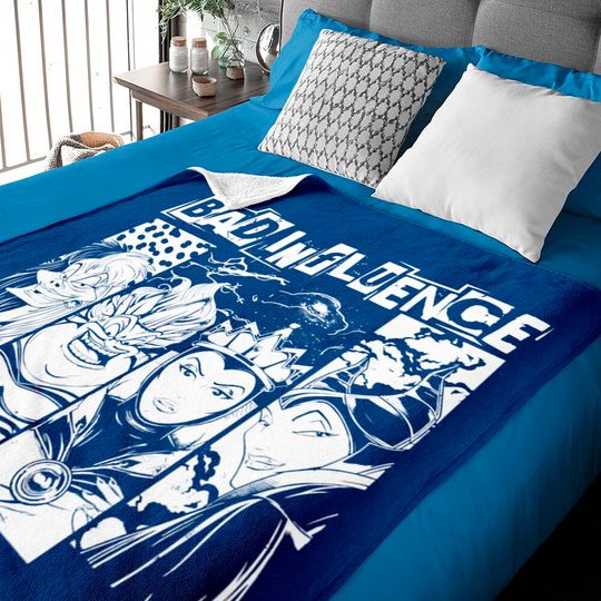 Retro Disney Villains Maleficent Ursula Evil Queen Hades Baby Blankets