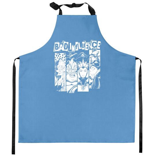 Retro Disney Villains Maleficent Ursula Evil Queen Hades Kitchen Aprons