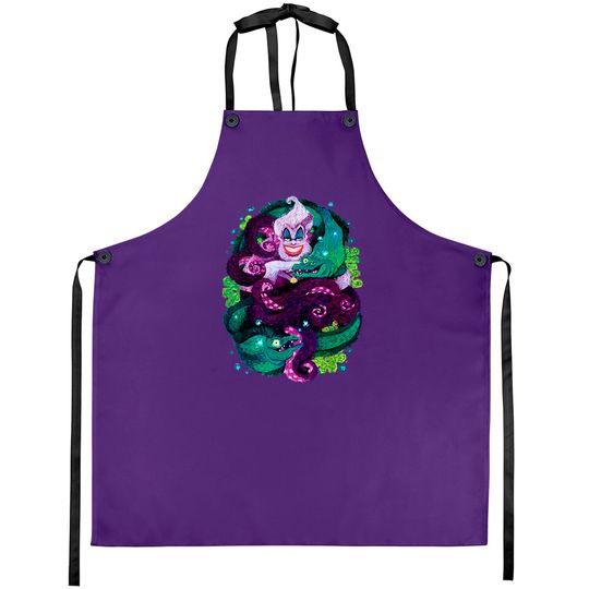 Disney The Little Mermaid Aprons Disney Ursula Aprons, Little Mermaid Ursula Aprons