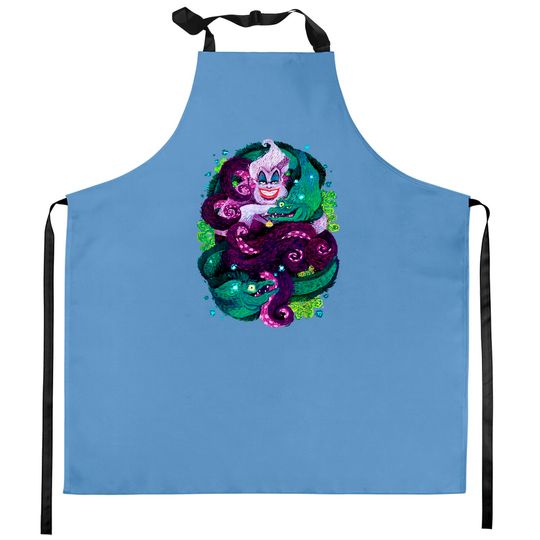 Disney The Little Mermaid Kitchen Aprons Disney Ursula Kitchen Aprons, Little Mermaid Ursula Kitchen Aprons