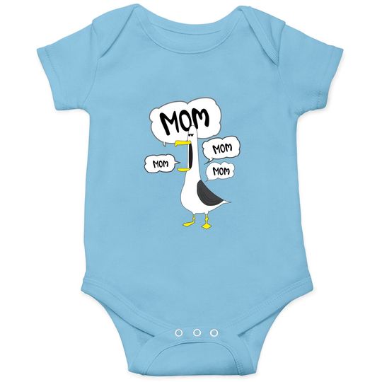 Mom Mom Mom Nemo Seagull Onesies, Disney Mom Onesies, Funny Nemo Onesies