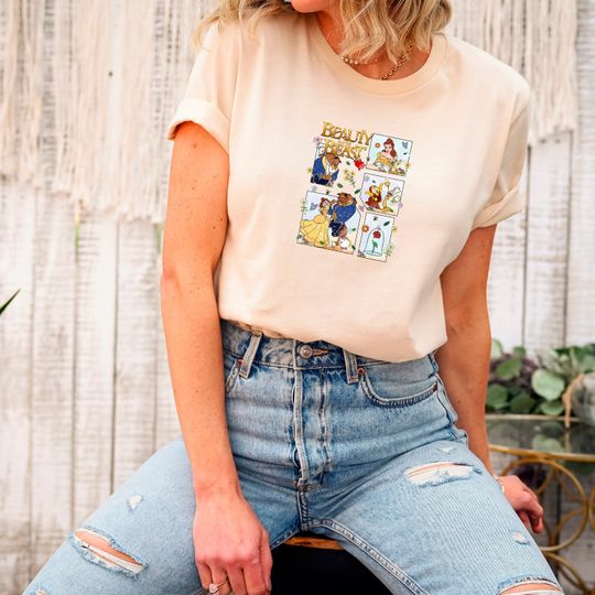 Disney Beauty And The Beast T-Shirt - Disneyland Vacation Holiday Trip T-shirt
