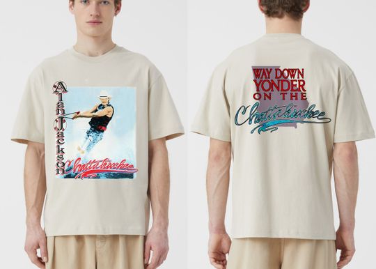 1992 Alan Jackson Way Down Yonder On The Chattahoochee T- Shirt, Alan Jackson Tee