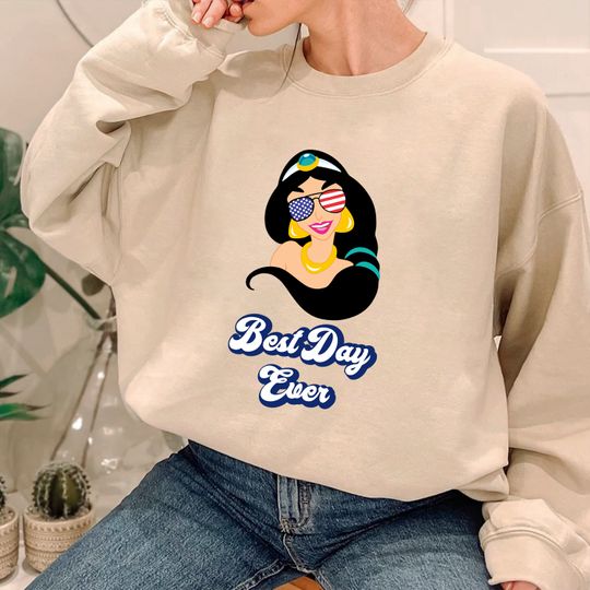 Princess Jasmine Sweatshirt - Disney Princess Shirt - Vintage Princess Shirt