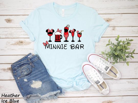 Minnie Bar Disney  Shirt | Epcot Wine Festival | Disney Family Vacation Shirt | Drinking Around the World