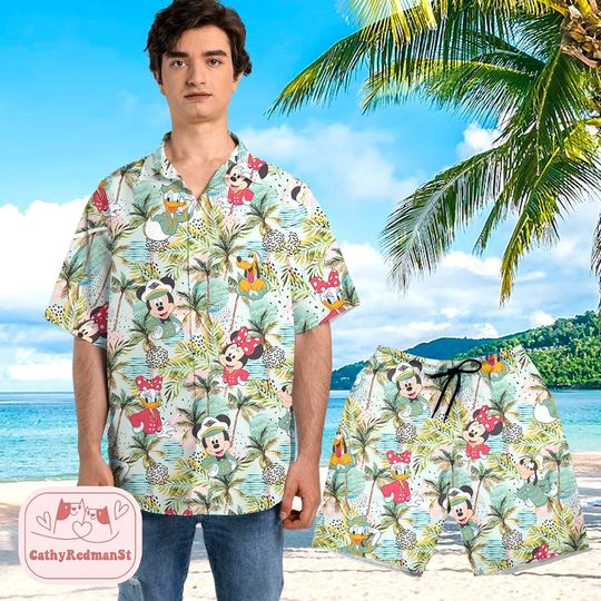 Disney Pirates of Caribbean Hawaiian Shirt, Disney Cruise Shirt, Captain Mickey Shirt, Hawaii Family Shirts