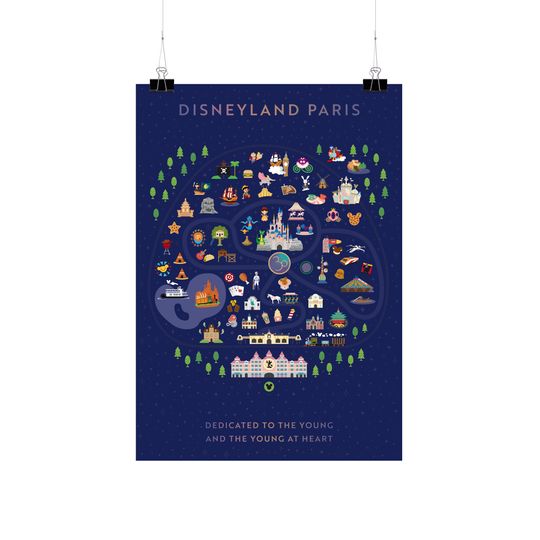 Disneyland Paris 30th Anniversary Map