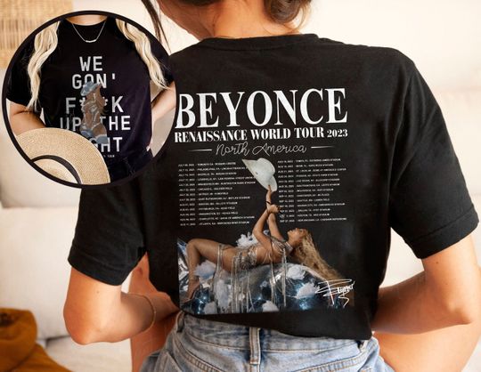 2023 Beyonce T-shirt, Beyonce Renaissance World Tour, Beyonce Renaissance 2023 World Tour Shirt