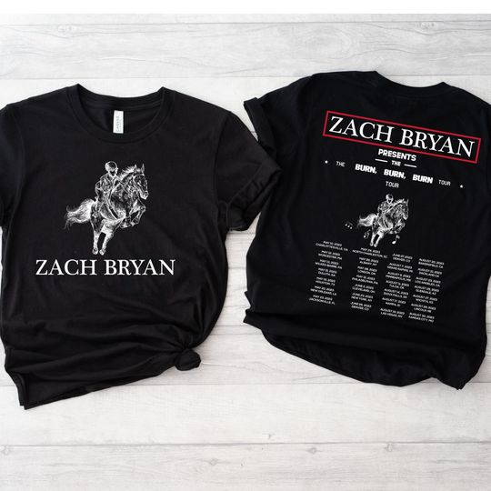 Zach Bryan The Burn Burn Burn Tour T-Shirt, Zach Bryan Concert