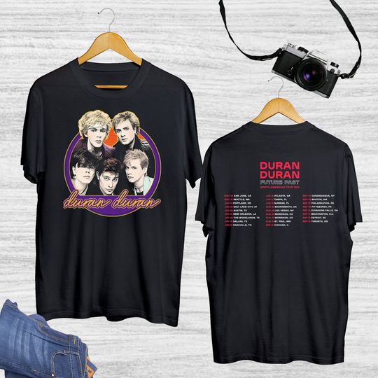 Discover 2023 Duran Duran North American Tour T-Shirt, Duran Duran Future Past 2023 Tour T-Shirt