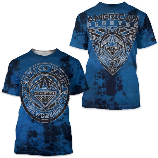 AMERICAN FIGHTER Men's T-shirt POWELL Athletic Blue