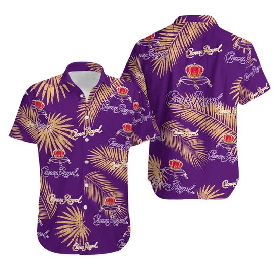Crown Royal Hawaiian Shirt, Crown Royal Summer Shirt And Shorts Set, Crown Royal Hawaiian Set For Men, Gift For Dad, Gift For Father's Day