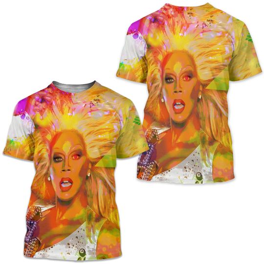 RuPaul T-shirt Drag Race 3D Printed T Shirt