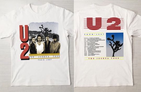 U2 Joshua Tree 1987 Concert Tour T-Shirt