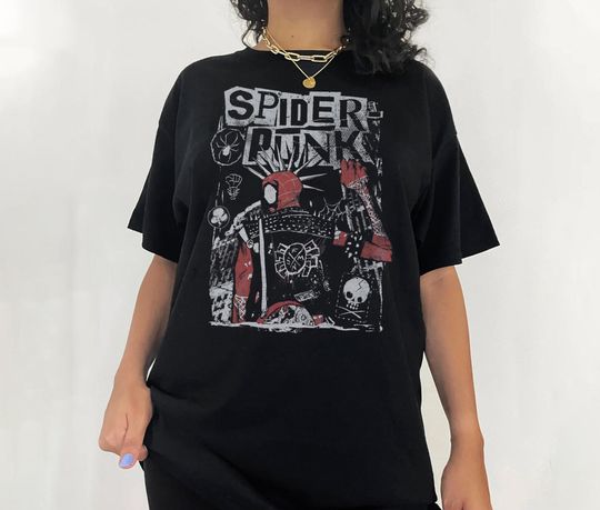 Spider-Punk Shirt, Across the Spider-Verse Shirt, Vintage Spider-Punk Shirt,