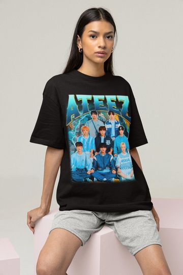 Ateez Retro Bootleg T-shirt - Ateez Kpop Tee - Kpop Merch -  Ateez Retro Shirt