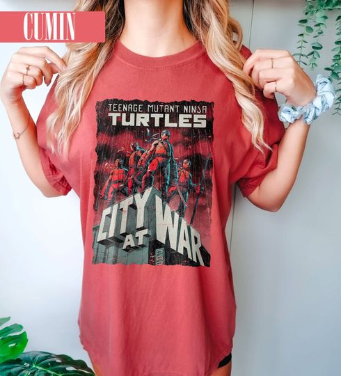 Vintage Ninja Turtle Red Comfort Shirt Amazing Ninja Dude, Ninja Turtle Pizza Time, Turtle Shirt, Disneyworld Shirt, Disney Family Shirt