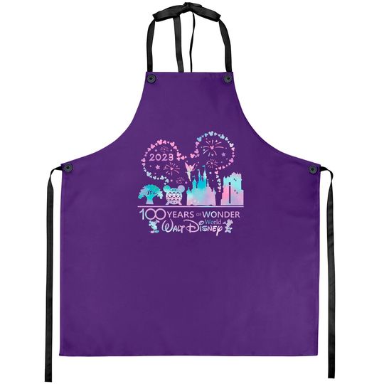 Disney 100 Years Of Wonder Aprons, Disney Family Aprons, Disney Trip 2023 Aprons