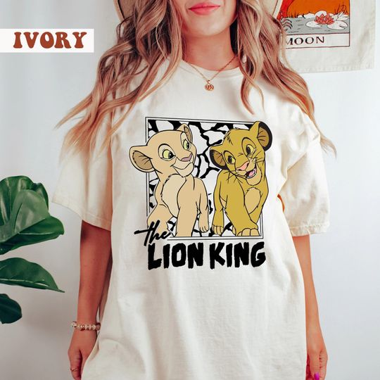 Disney Lion King Simba And Young Nala Hakuna Matata Retro Shirt,
