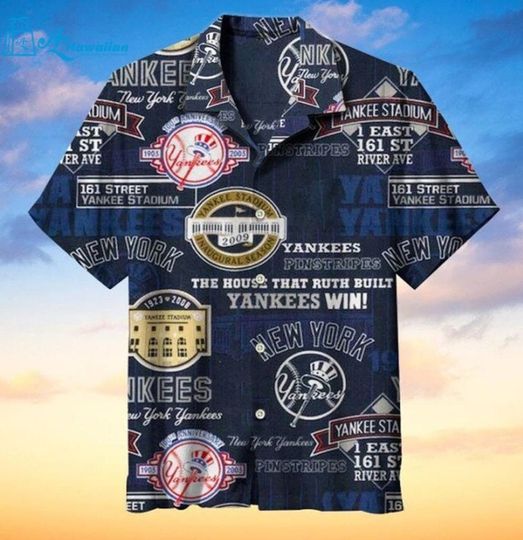 Discover All Logo New York Yankees Hawaiian Shirt
