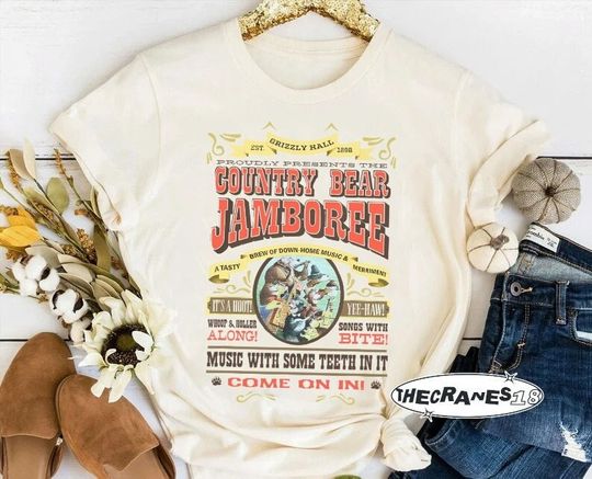 Country Bear Jamboree Shirt, Country Bear Shirt, Frontierland Shirt, Epcot Shirt, Vintage Disney Shirt, Disney World Shirt, Disneyland Tee
