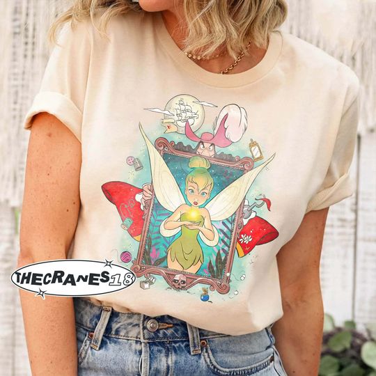 Tinker Bell Shirt, Disney Peter Pan Shirt, Neverland Tee, Disney Girl Shirt, Magic Kingdom Tee, Vintage Princess Shirt, Magic Kingdom Shirt