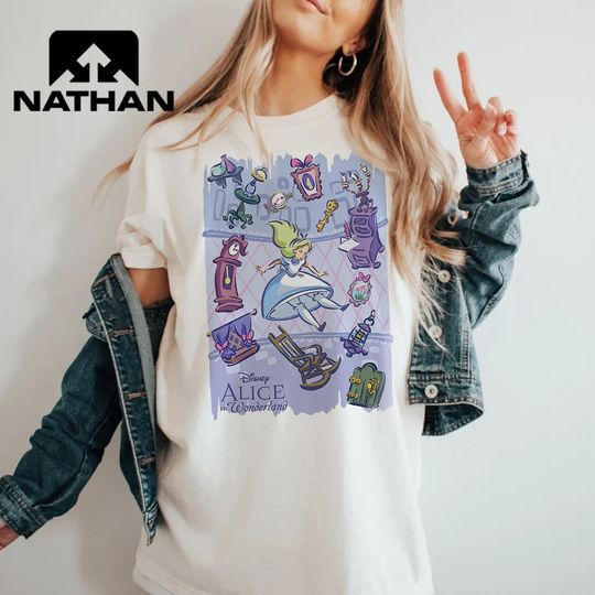 Alice in Wonderland Shirt, Retro Disney Watercolor Shirt