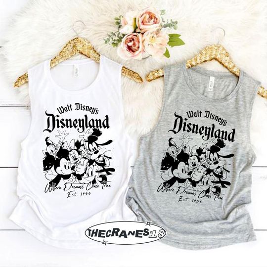Disneyland Tank, Mickey and Friends Tank, Vintage Disney Characters