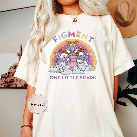 Epcot Figment Tshirt, Disney Figment Shirt, One Little Spark TShirt