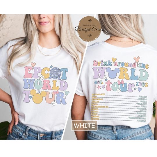 Disney Epcot Shirt, Disney Epcot World Tour Shirt, Drinking Around The World