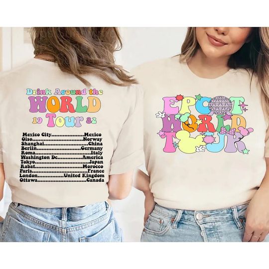 Epcot World Tour Shirt, Drink Around the World Tour Shirt, Disney Epcot Shirt