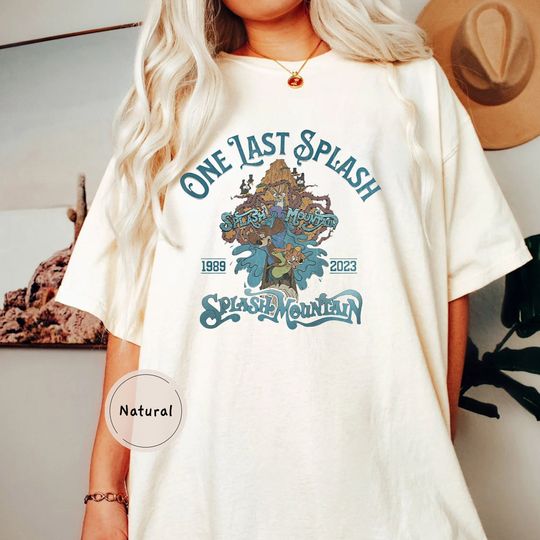 Disney Splash Mountain Shirt, Vintage One Last Splash Mountain Tshirt