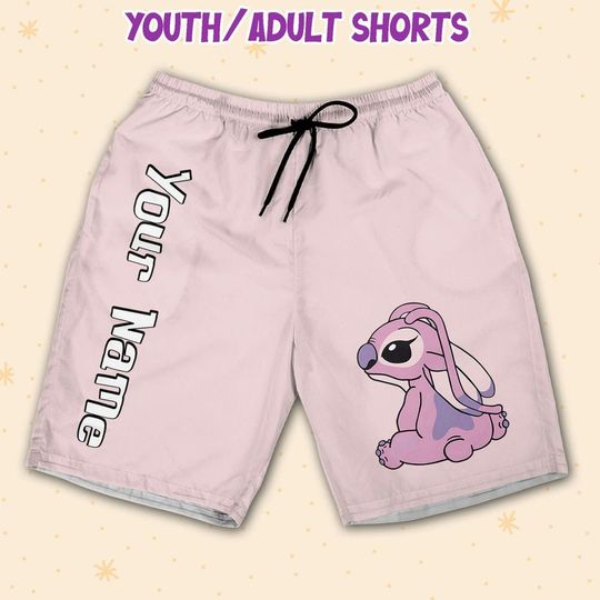 Personalize Vintage Disney Cute Angel Shorts